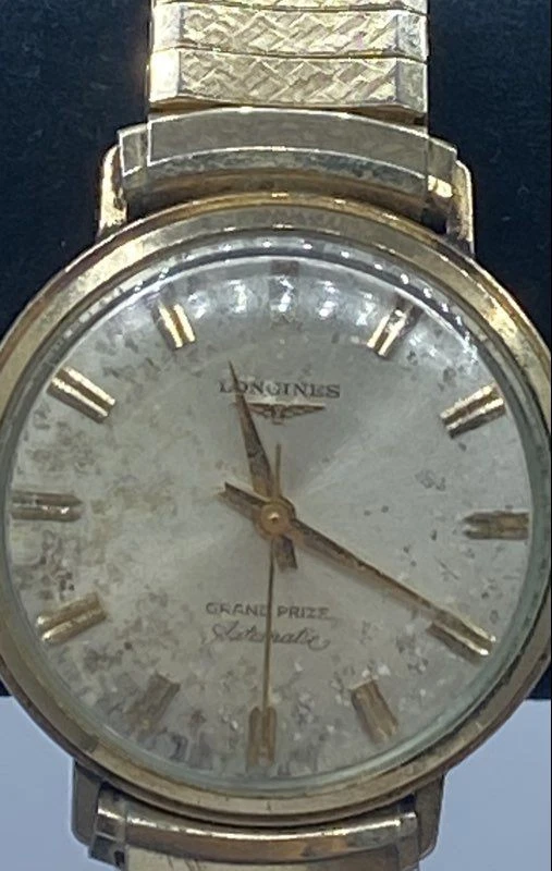 Reloj Longines Hombre 35mm Automático Oro 10K Lleno Gran Premio #5003 61g Foto 4 de 4