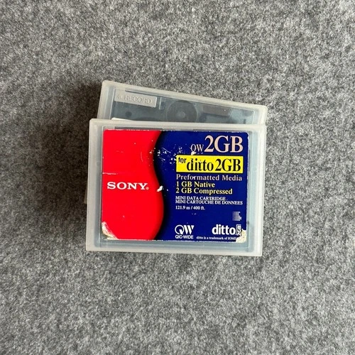 2 x Sony Ditto 2GB QW2GB Daten Mini Kassette