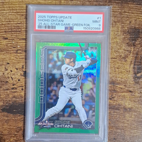 Shohei Ohtani [Green Foil] #ASG-1 2025 Topps Update All-Star Game card