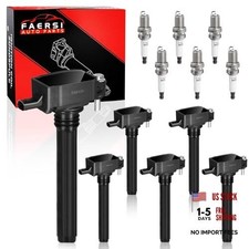UF648 6pcs Ignition Coil Pack and Iridium Spark Plug Set UF709