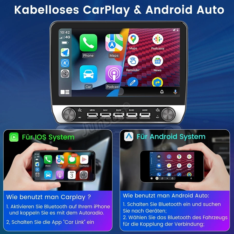 für VW Multivan T5 2008-2015 Autoradio 6+128GB Android 14 Navi Carplay DAB+ DSP - Bild 4 von 4