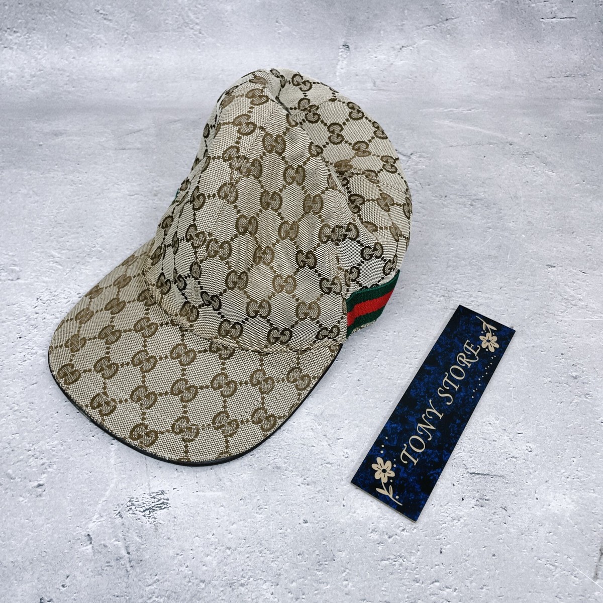 Gucci original GG canvas baseball cap Good Condition Japan 200035