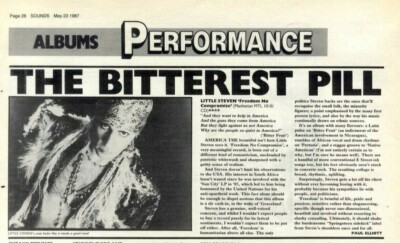 23/5/87PT27 Album Review & Picture. Deacon Blue raintown..