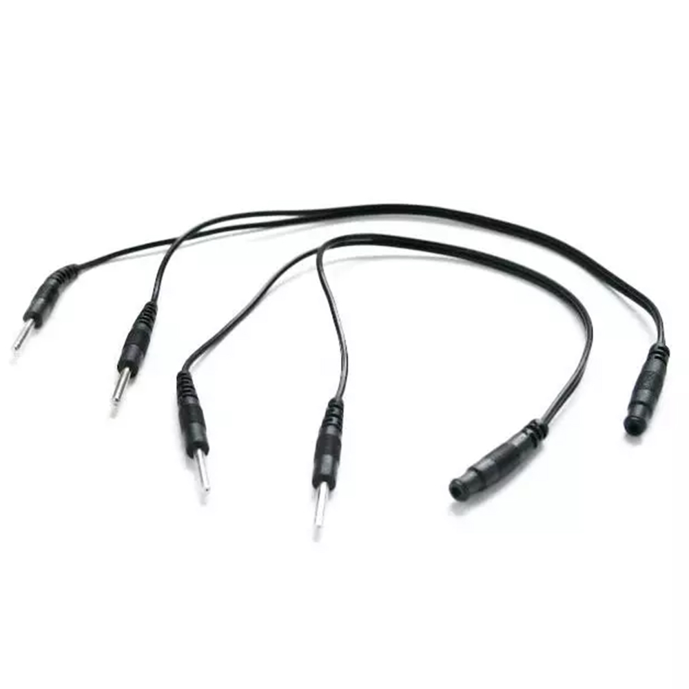 Kit 2 Cavetti Sdoppiatori Universali per elettrostimolatore Nero Globus
