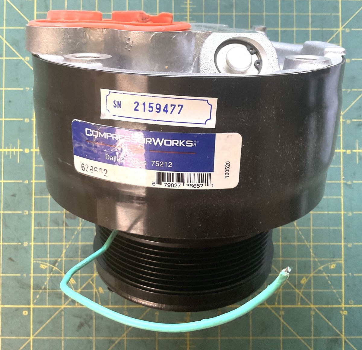 M1114 Hummer AC COMPRESSOR w/ 1 wire 638652 RCSK17567 12469151