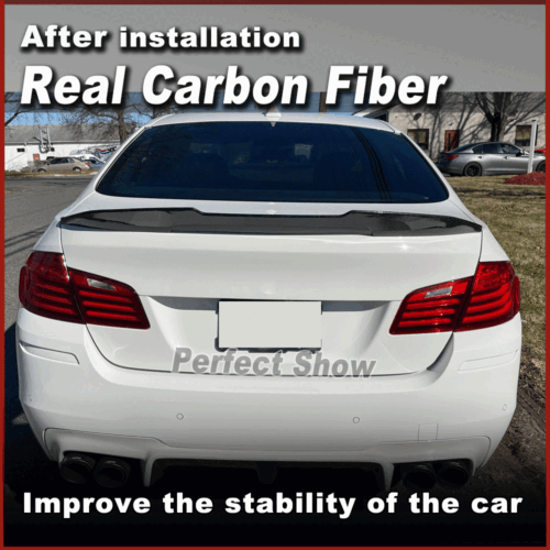 Carbon Heckspoiler Spoiler Flügel Lippe Passt für BMW 5er F10 F18 520i M5 10-16 - Picture 2 of 13