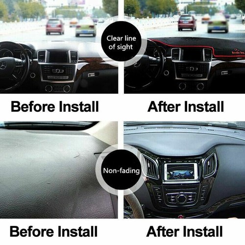 Dashboard Cover Interior Center Console Mat Pad Carpet For Tesla Model 3 Y - Picture 13 of 14