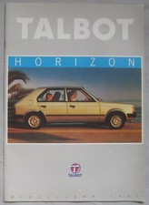1981 Talbot Horizon Brochure from Germany