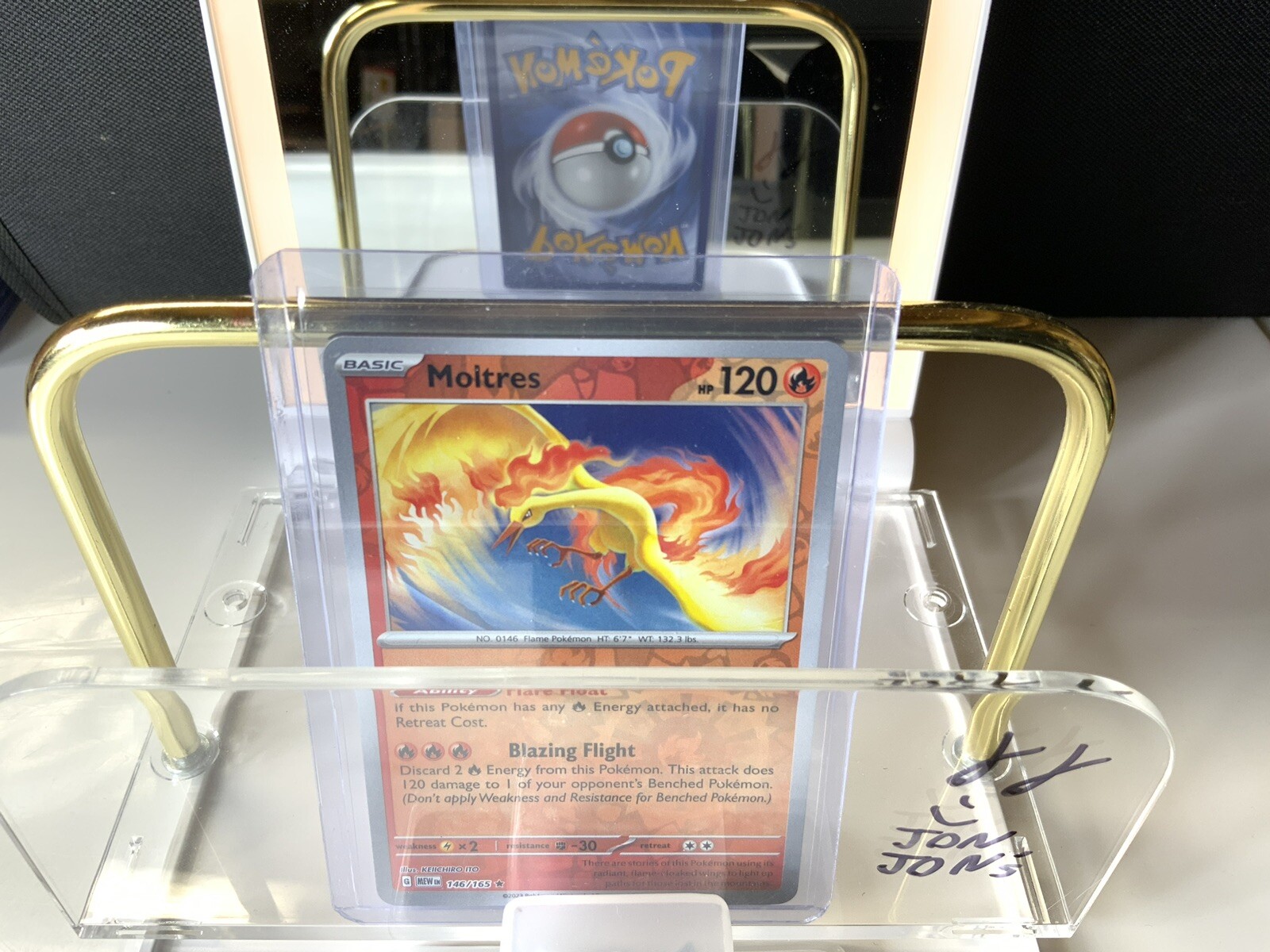 Moltres Reverse Holo NM 146/165 Scarlet & Violet 151 Pokemon Card
