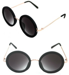 round shape black sunglasses