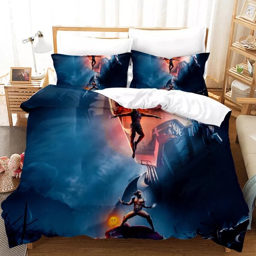 Kids' Deadpool Wolverine 3D Bedding Set Duvet Cover Single Double King Gifts UK - Picture 8 of 20