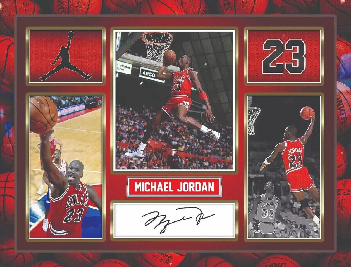 MICHAEL JORDAN SIGNED PHOTO AUTOGRAPH NBA CHICAGO BULLS