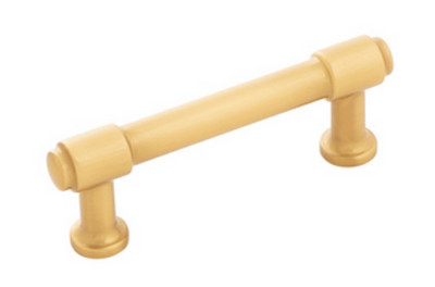 Hickory Hardware H077851BGB Piper Brushed Golden Brass 3'' C toC Bar Cabinet Pull