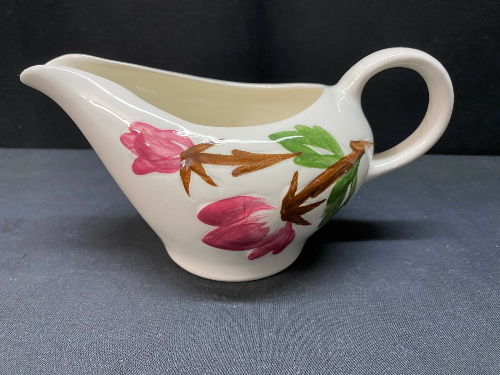 Canonsburg Pottery "AMERICAN BEAUTY" Gravy Boat eBay