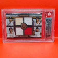 2020 TOPPS MC PRIMARY PIECES FOUR PLAYER QUAD RELICS COPPER MINT 9 BOS REDSOX