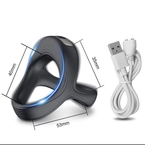 Penisring Vibratoren mit starken Stimulation Cockring Sexspielzeuge für Männer - Bild 10 von 17