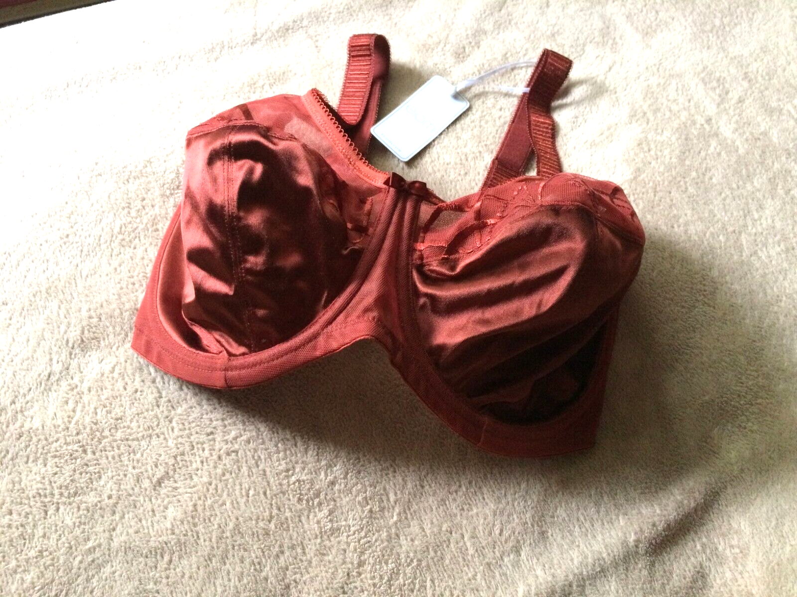 Elomi Cate 34J Dark Copper Underwire Full Coverage Banded Bra Style ...