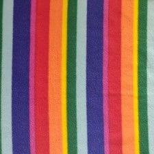 Printed Polar Fleece Fabric Material - RAINBOW