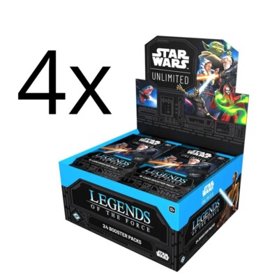 STAR WARS TCG 4x Booster Box LEGENDS OF THE FORCE - ENG ENGLISH