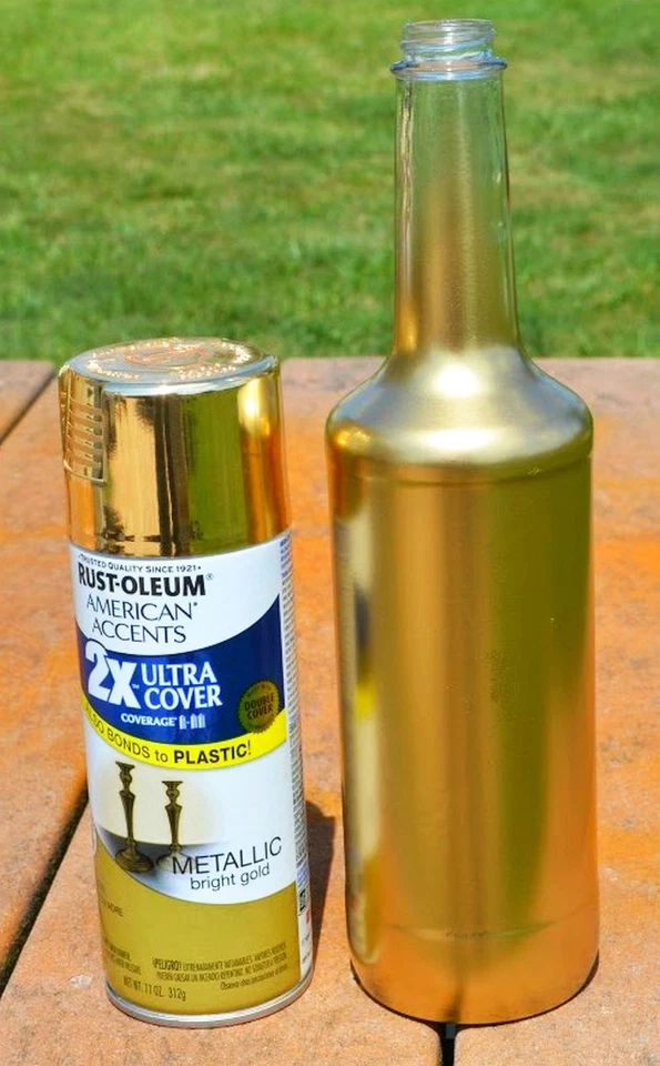 METALLIC GOLD spraY Paint &Primer Ultra Cover American Accents Rust-Oleum 327909 - Image 4 of 4