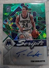 2021 - 2022 Panini Green Mosaic Scripts Tom Gugliotta Autographed Basketball...