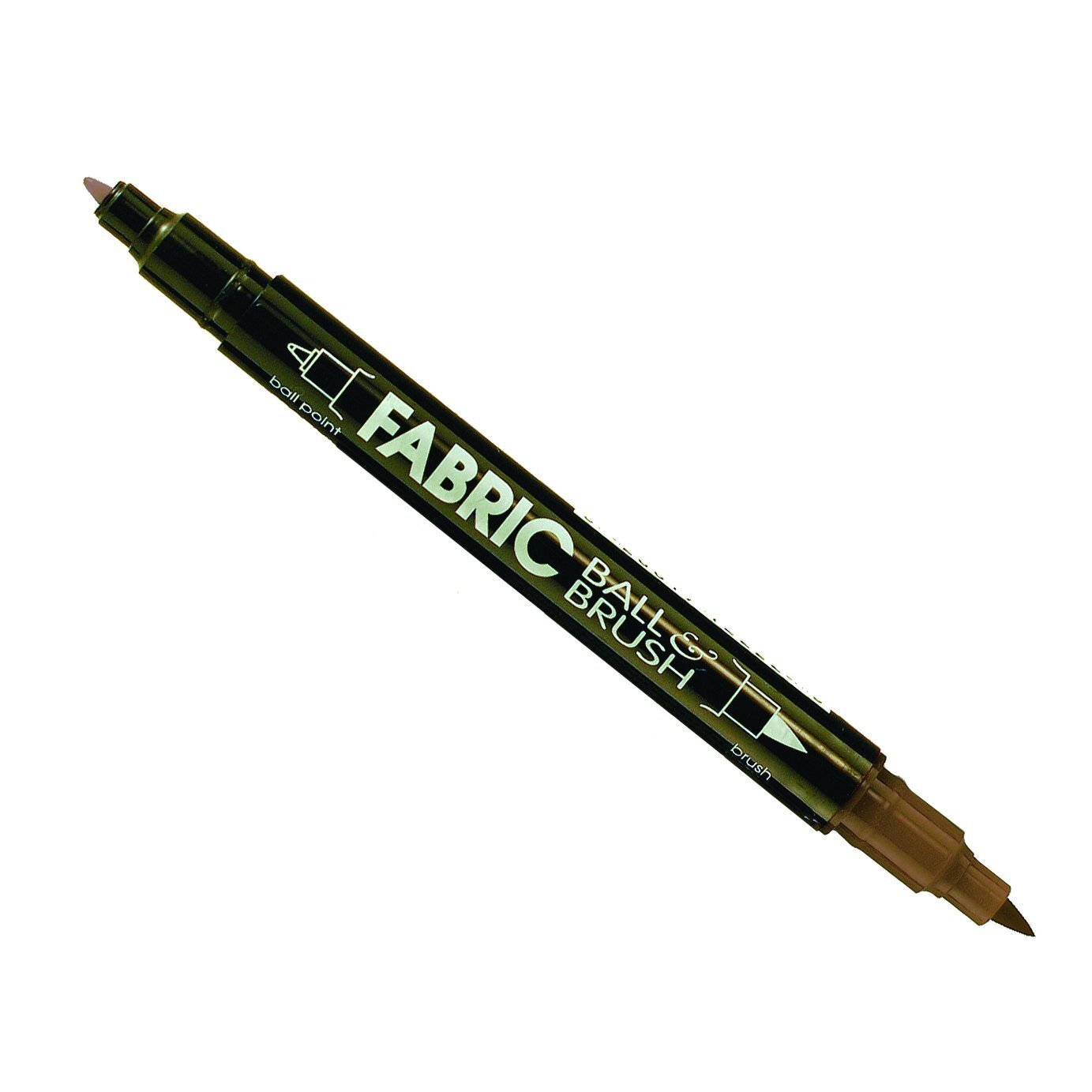122-C-6 Marvy Fabric Ball and Brush Marker Brown