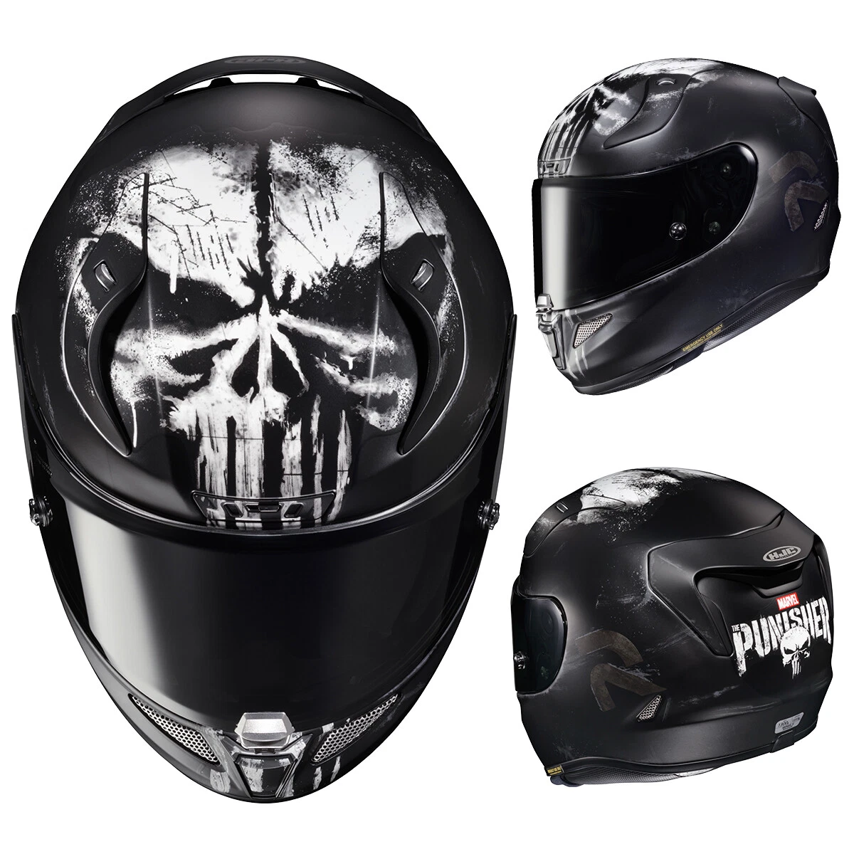 Hjc Rpha-11 Punisher Helmet Fiber Motorcycle Full Head Helm Helm