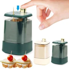 Toothpick Holder Dispenser Pop Up Automatic Toothpick Box Toothpick Dispenser US