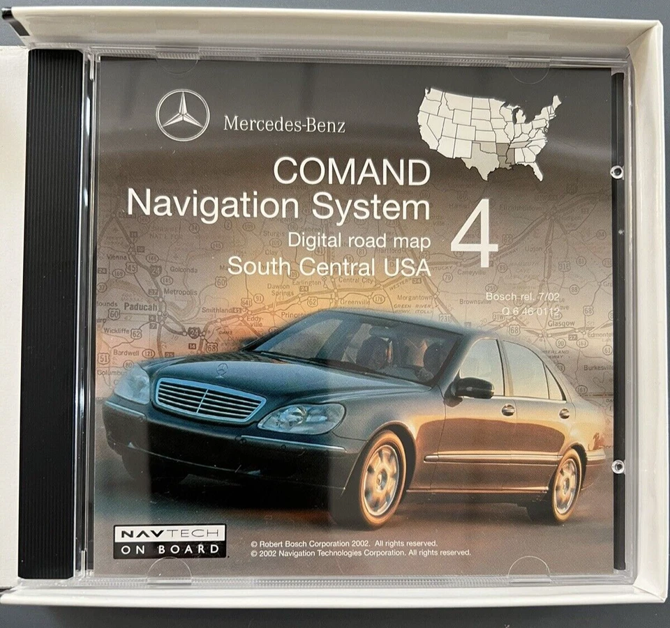 Genuine Mercedes C, E, CL, CLK S SL G-Class Navigation Map 4 SOUTH Central US - Image 2 of 4