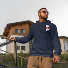 Alabama UnisexHoodie-State Flag With Motto Printed