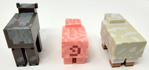 Serie 2 Minecraft 3" 6er Pack Tiere Mojang Schwein, Schafe, Wolf usw. - KOMPLETT - Bild 4 von 9