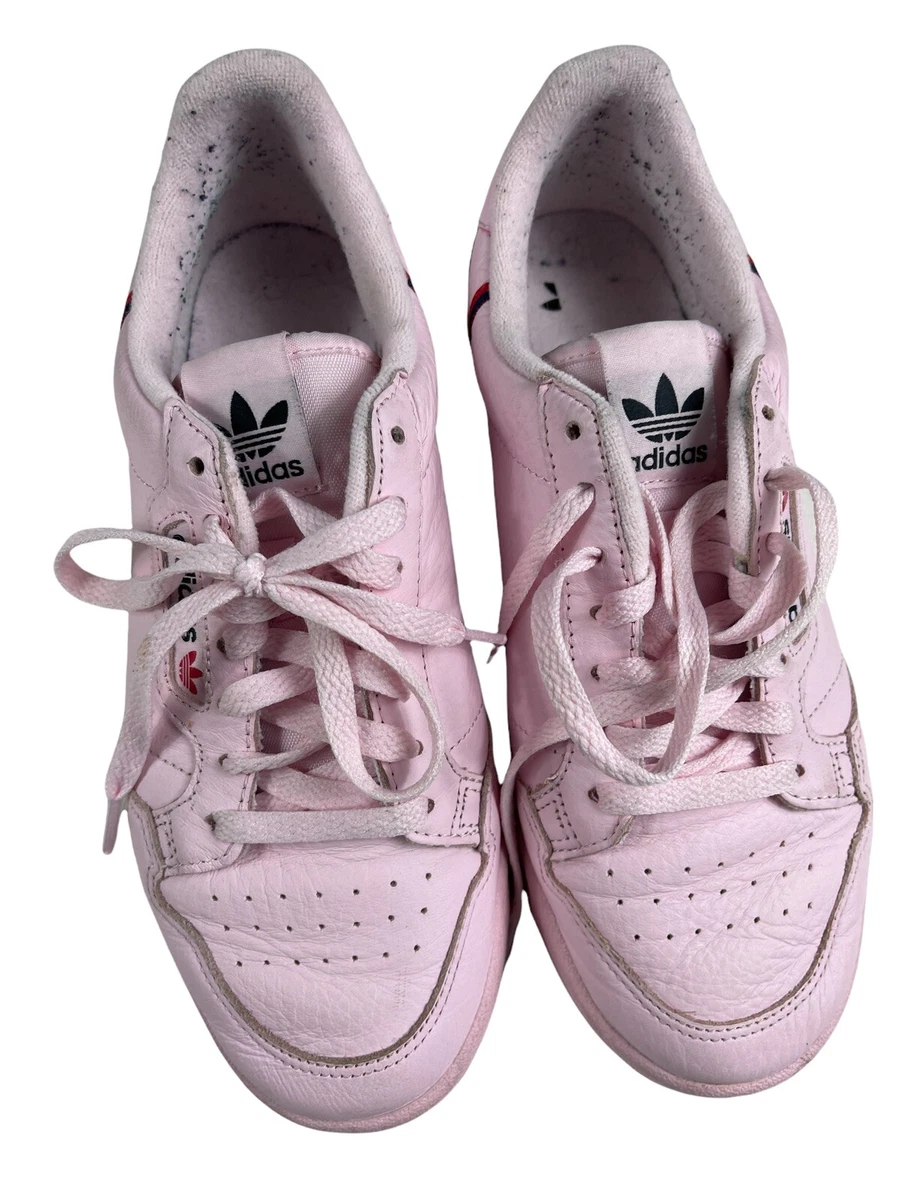 Adidas pink leather best sale trainers