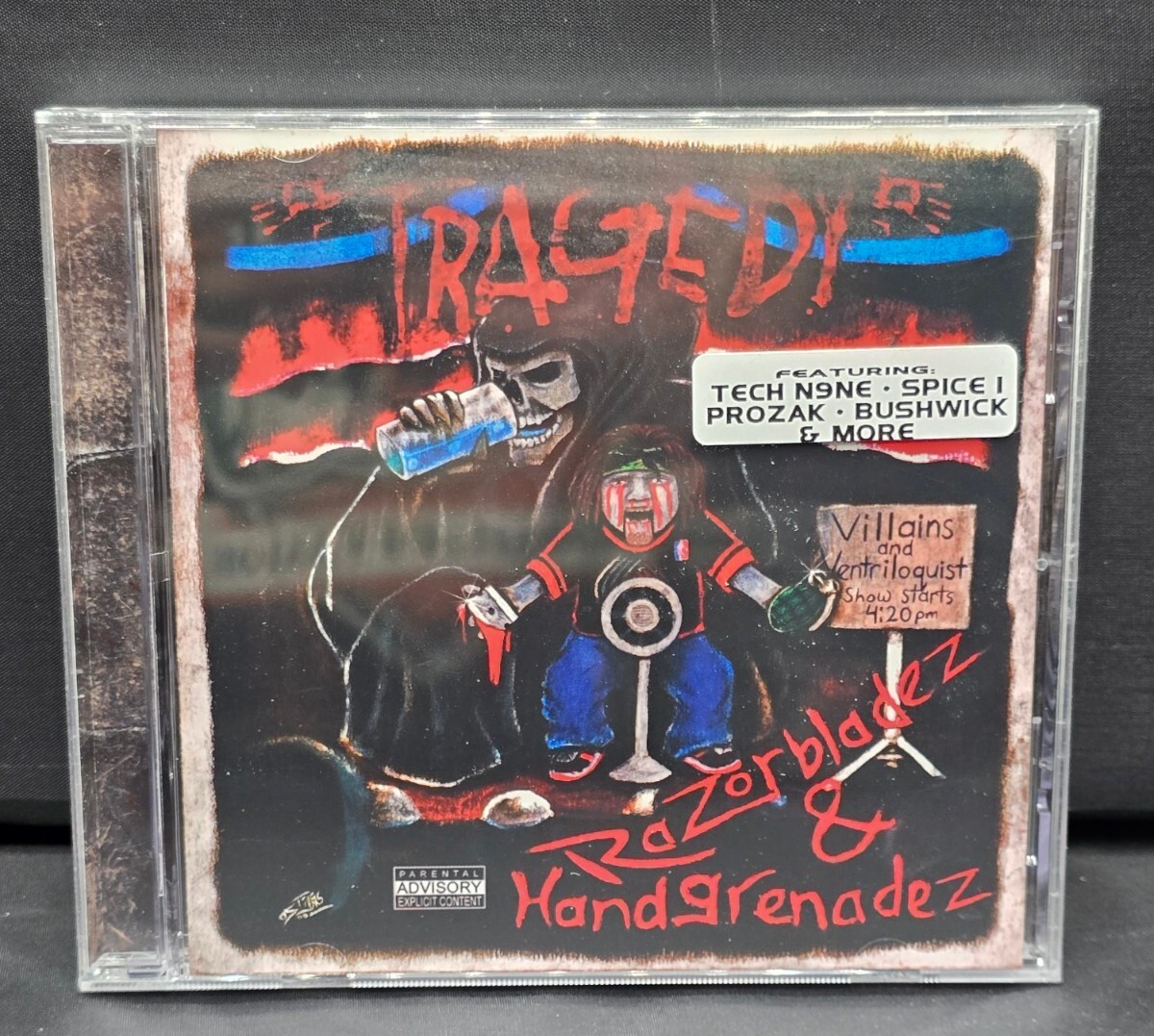 Tragedy ‎– Razorbladez & Handgrenadez CD 2005 Hip-Hop Horrorcore