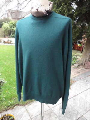 Alan Paine Engl. 100%  Kaschmir  Cashmere Pullover 56 58 XL XXL grün Topzustand