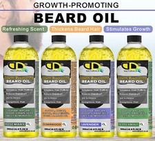 Healthy Growth Promoting Beard Oil – Stimulates Hair & Soothes, Softens Beard