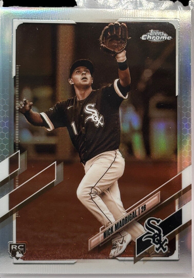 2021 Topps Chrome Nick Madrigal Sepia Refractor #79 RC Chicago White Sox