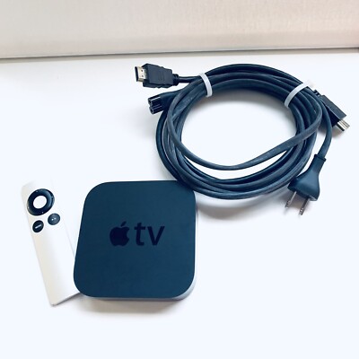 Apple TV (3rd Generation) A1469 Device Remote Power HDMI  8GB Streamer - Black