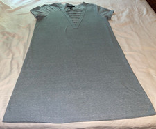 FOREVER 21  COTTON BLEND DRESS   V NECK  SMALL   PALE GREEN  SS   PRE-OWNED