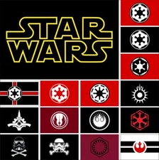 Star Wars Flag Galactic Senate Empire First Order Jedi Rebel Alliance Dark Sith