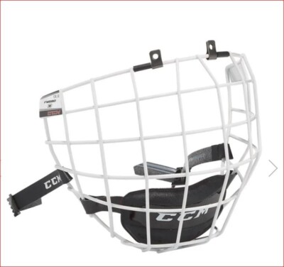 CCM FM580 White Hockey Helmet Cage - Face Mask - Small, Medium or Large