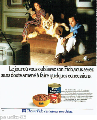 REKLAME WERBUNG 036 1978 Fido Hundefutter Knödel