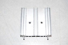 Dual device TO-220 heat sink 45.75mm wide x 45mm high x 12mm deep