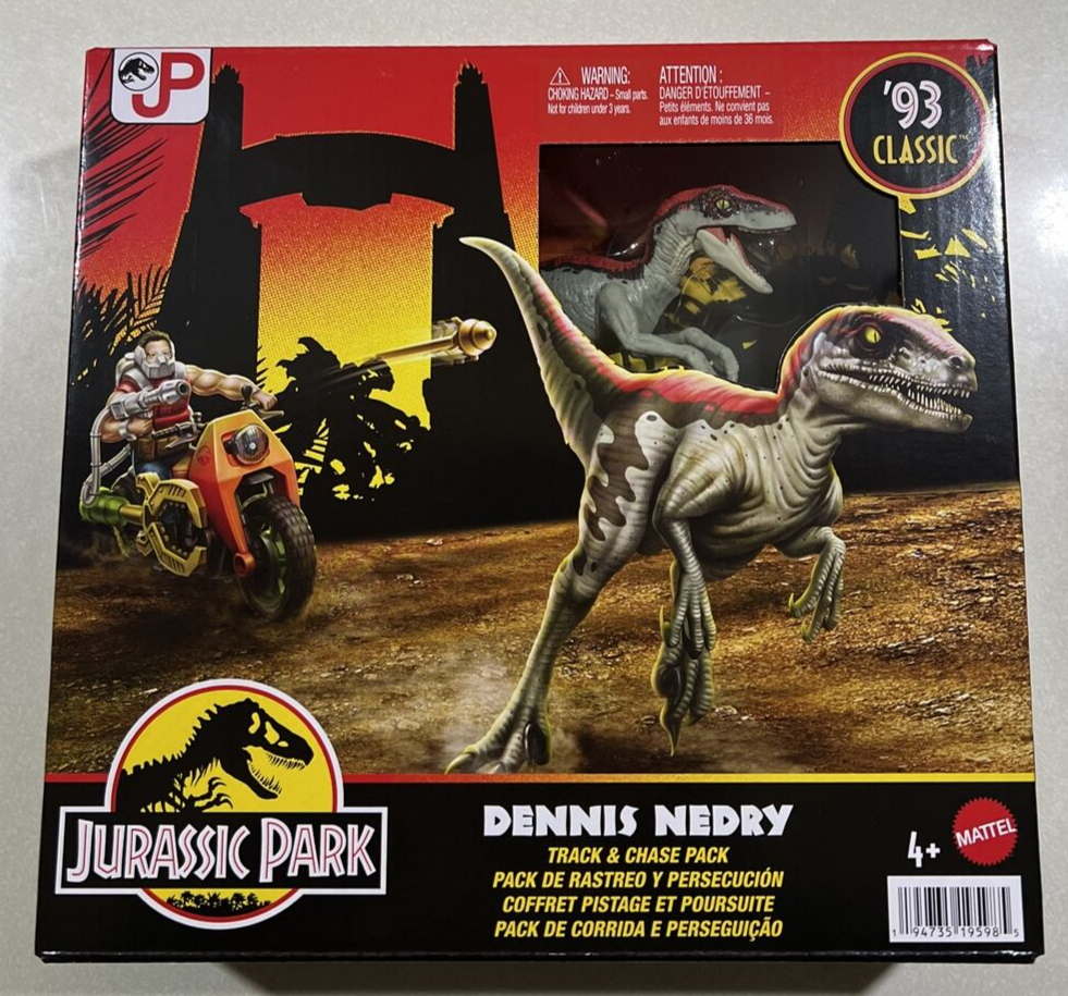 NEW 2024 Jurassic Park Dennis Nedry Track & Trace Pack '93 Classic