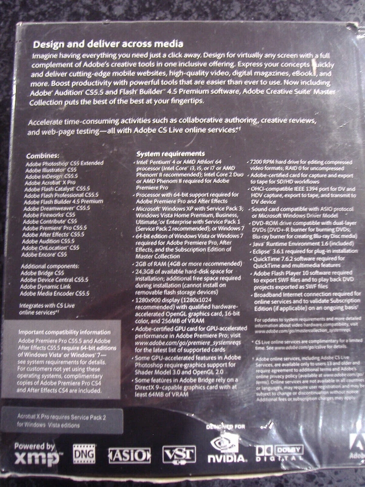 Adobe Creative Suite 5.5 CS5.5 Master Collection For Windows Full Version =NEW= - Image 3 of 4