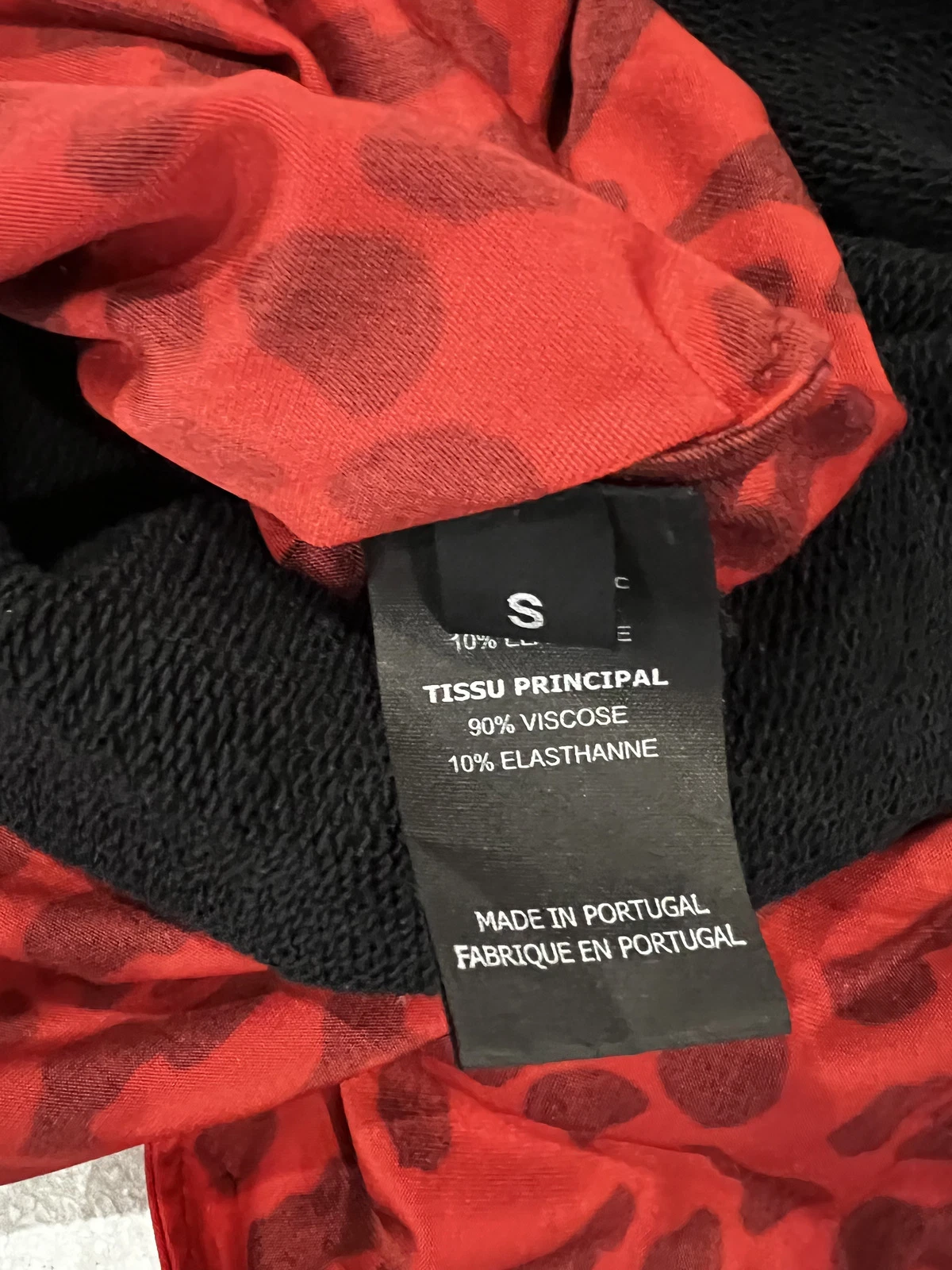DEMNA GVASALIA FOR VETEMENTS ABITO LUNGO ROSSO NERO PICCOLO NUOVO CON ETICHETTE PREZZO DI LISTINO £1.400