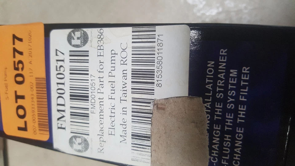 Bomba de combustible eléctrica Onix Automotive EB386 FMD010517 Foto 2 de 2