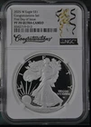 2025-W Proof $1 American Silver Eagle NGC PF70 FDI  PR70  CONGRATULATIONS