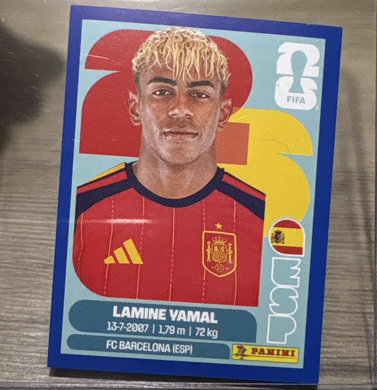 Panini FIFA World Cup 2026 Blue Lamine Yamal Sticker