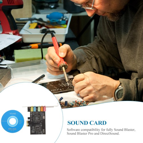Son interne PCIe vers 5.1 avec support à profil bas 5 interfaces 6 son numérique - Afbeelding 3 van 12