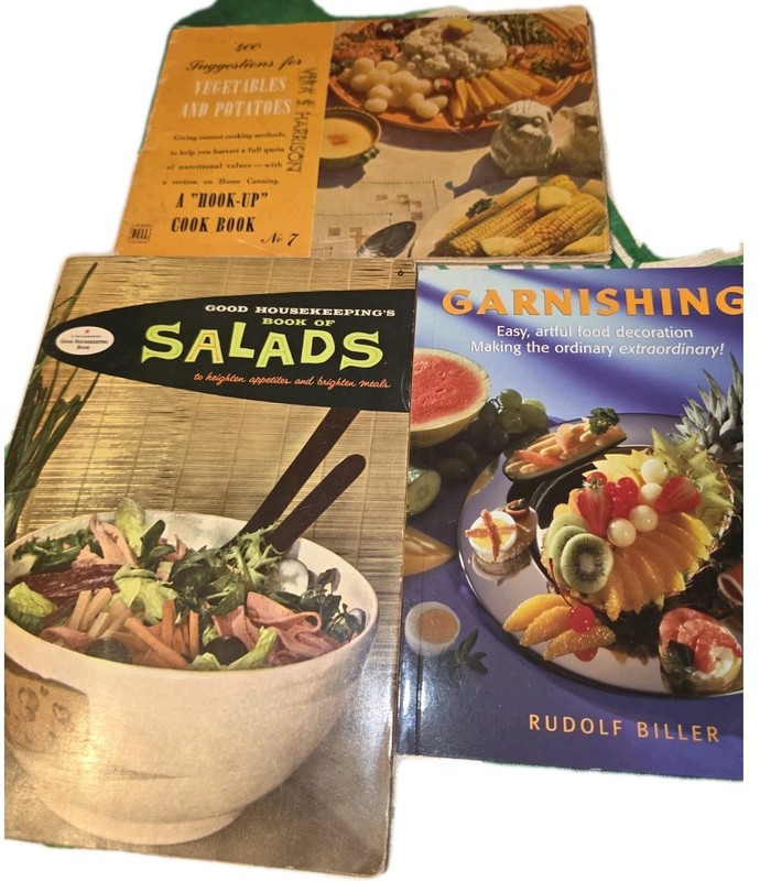 3 Lot Of Vintage Cookbook Good Housekeeping Book Of SALADS, 400 SUGGESTIONS FOR 
